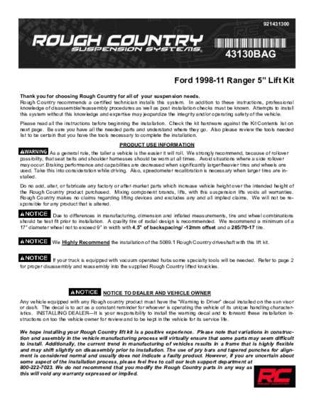 Installation Manual